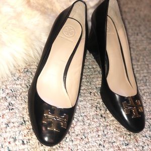 Tory Burch wedged shoes.